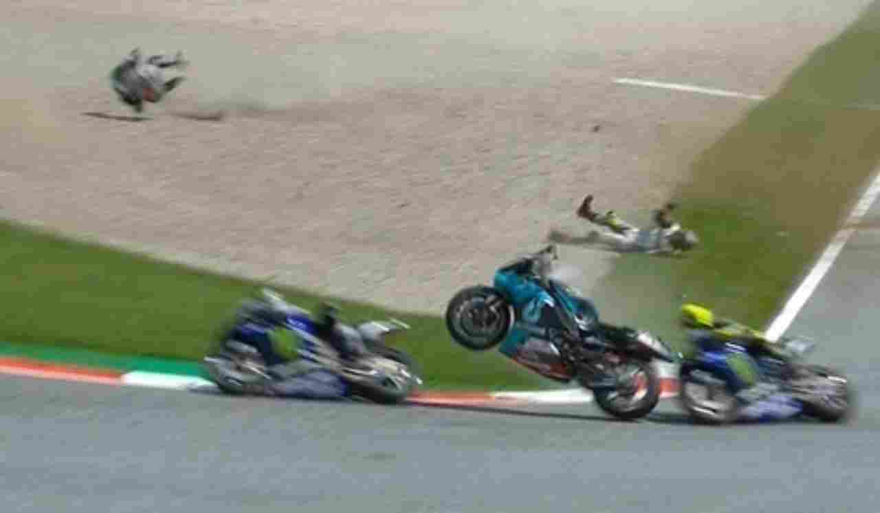 Valentino Rossi incidente Zarco