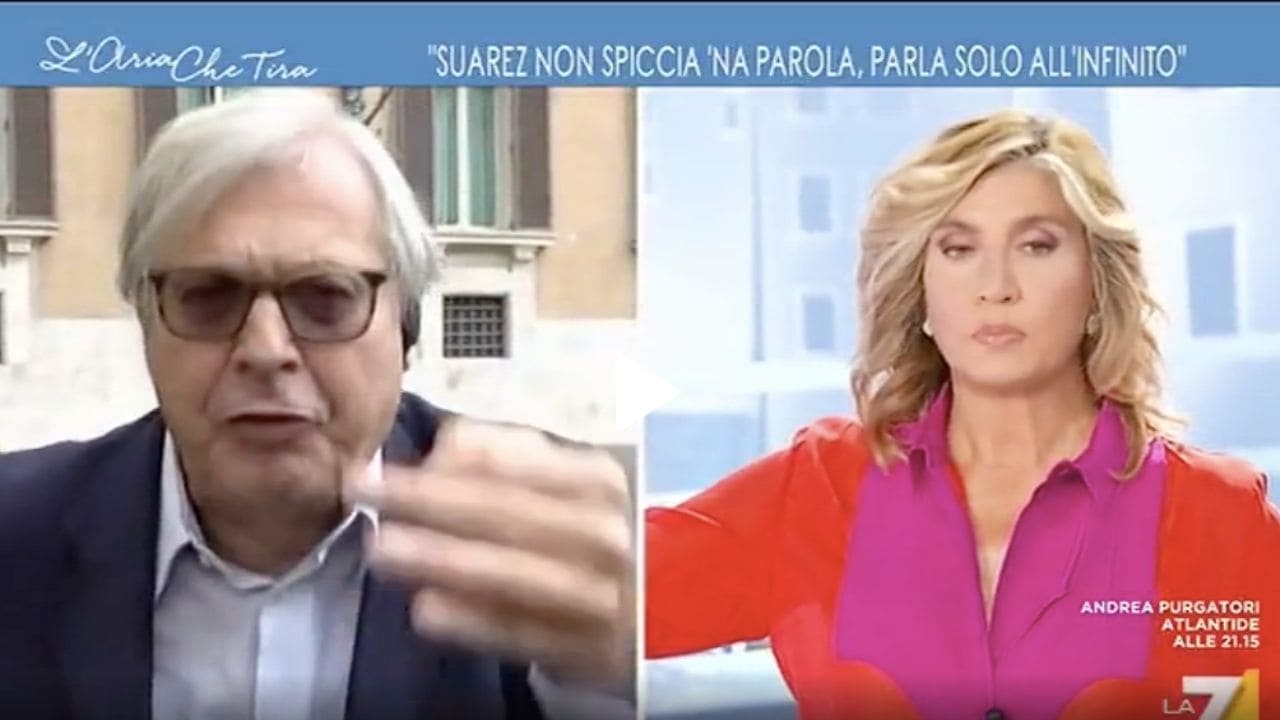 Vittorio Sgarbi a L'aria che tira