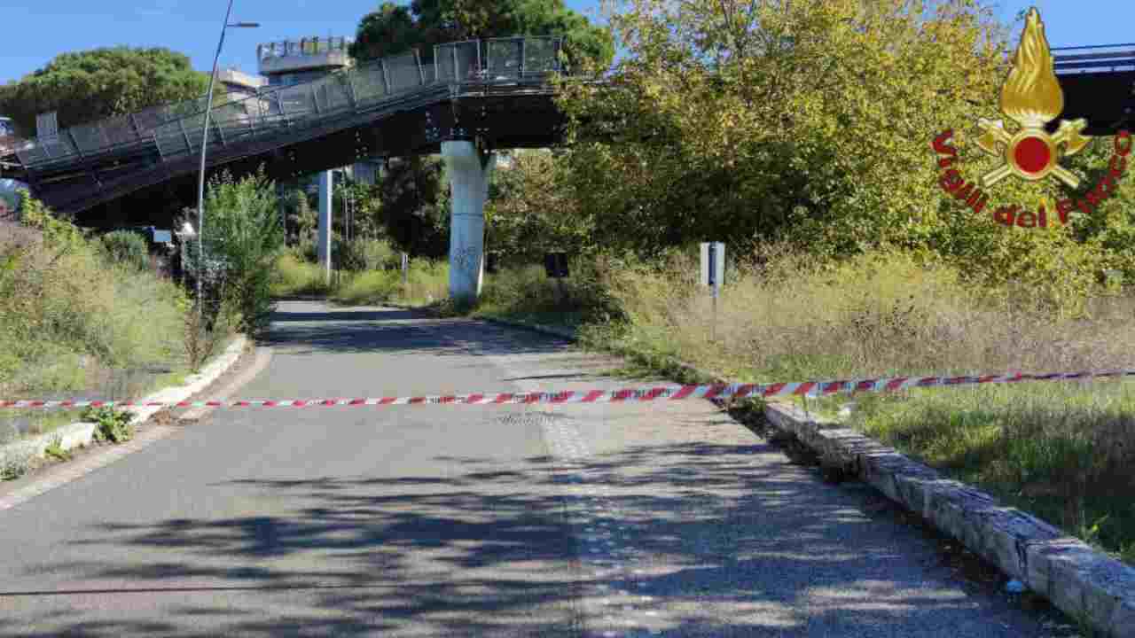 Roma crolla ponte