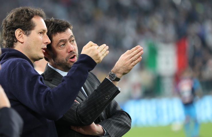 Andrea Agnelli e Jaki Elkann parlano insieme 