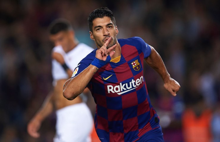 Luis Suarez esultante