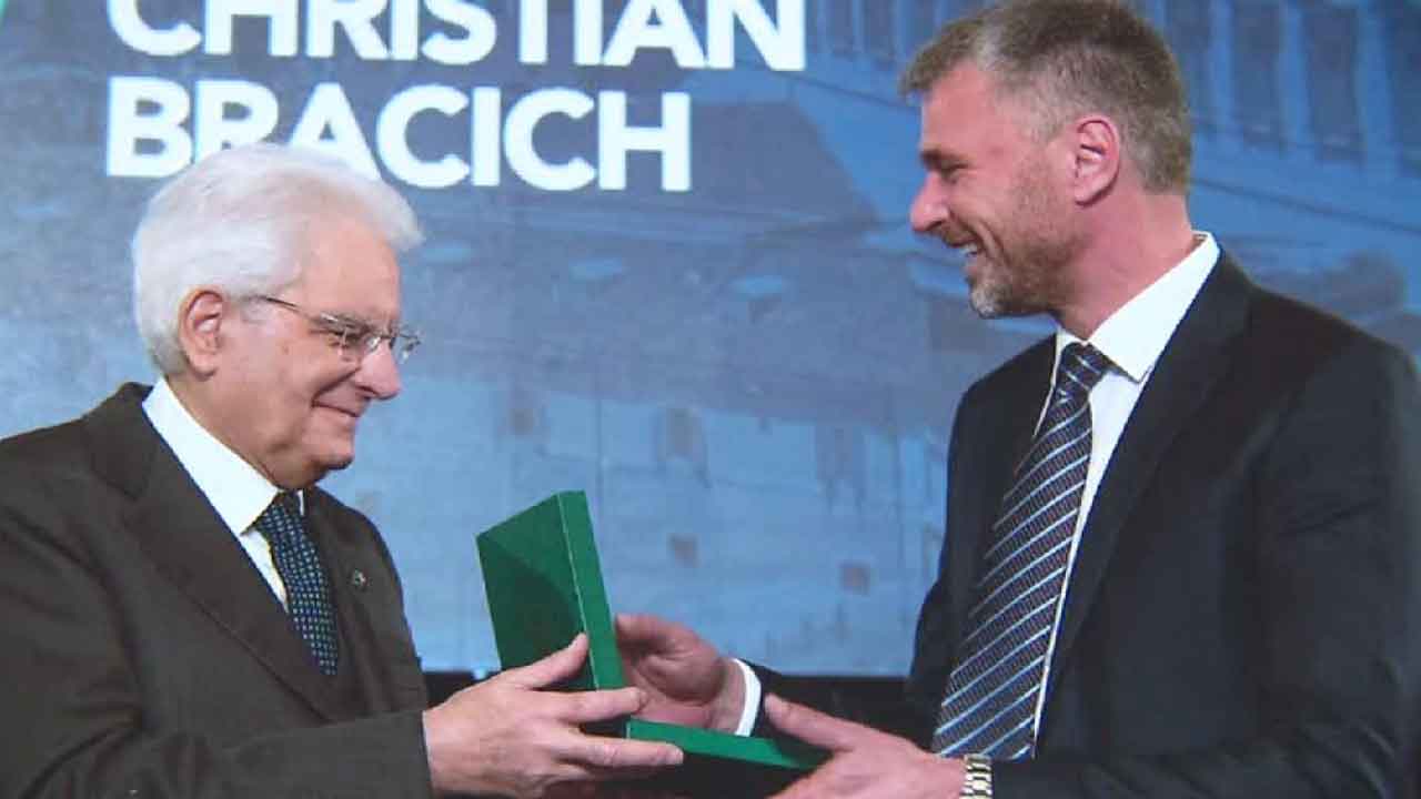 Christian Bracich, l'imprenditore premiato da Sergio Mattarella come eroe della Repubblica (RaiNews)