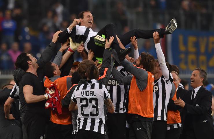 Massimiliano Allegri festeggiamenti