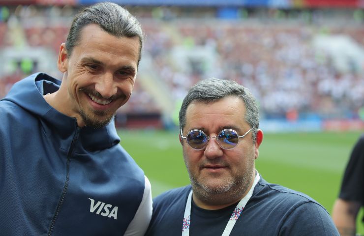 Mino Raiola con Ibra