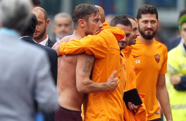 Abbraccio Luciano Spalletti Francesco Totti