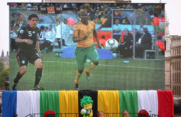 Partita di Calcio schermo gigante