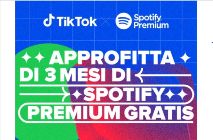 Screenshot TikToK e Spotify