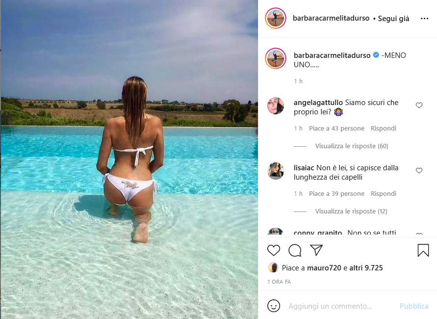 Instagram Barbara D'Urso