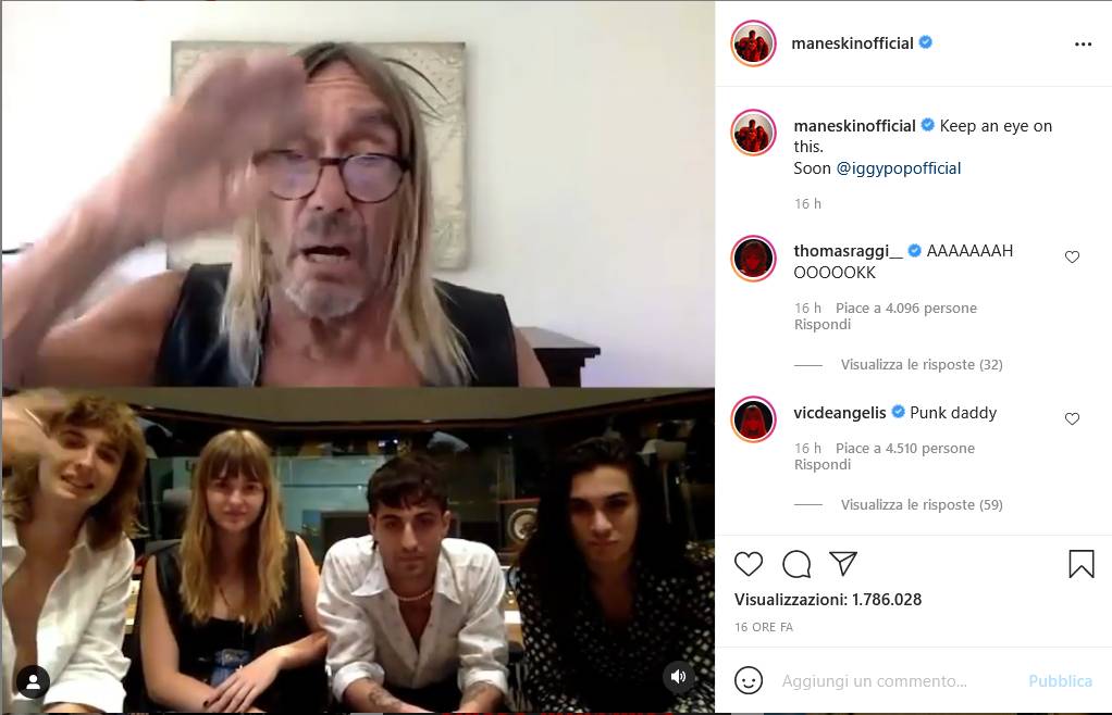 Instagram Maneskin