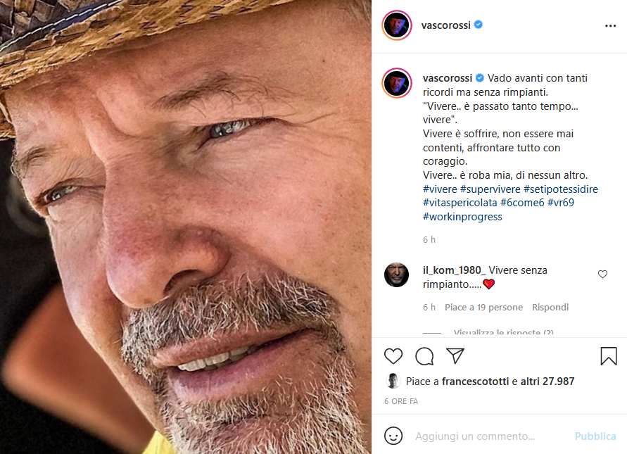 Instagram Vasco Rossi