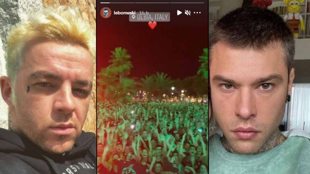 salmo vs fedez dopo il concerto a olbia