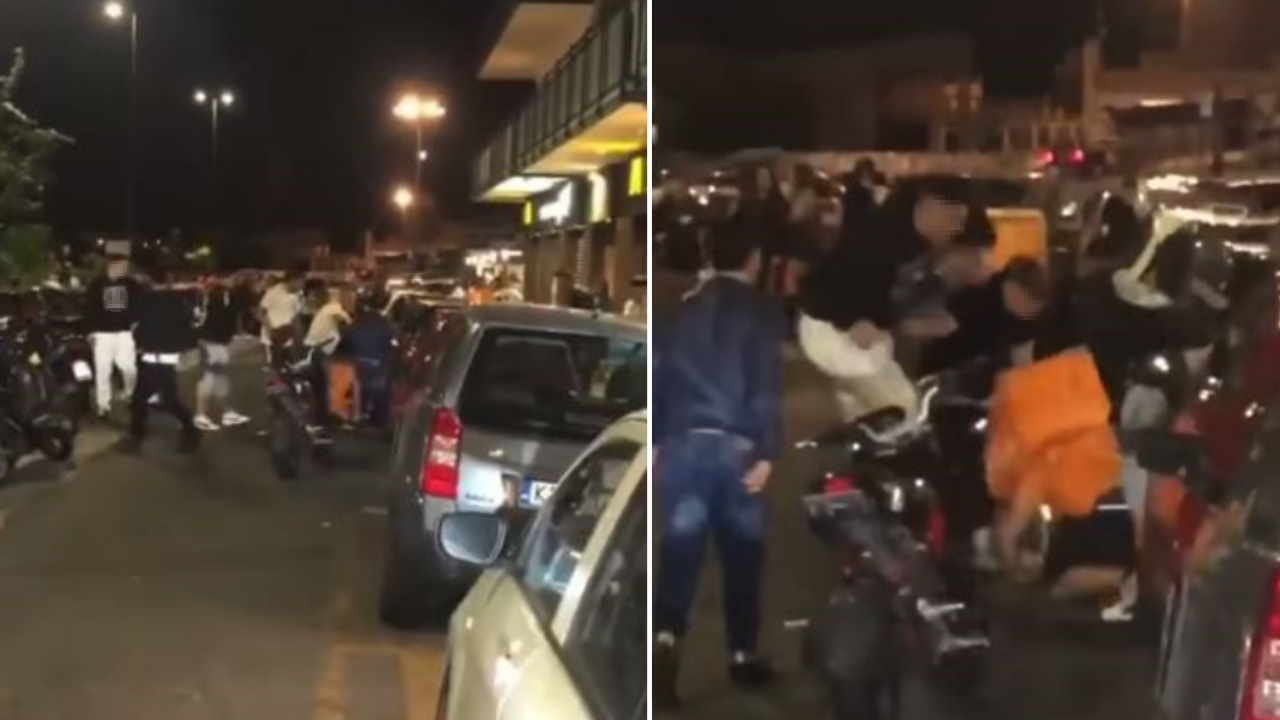 napoli, rider aggredito: il video