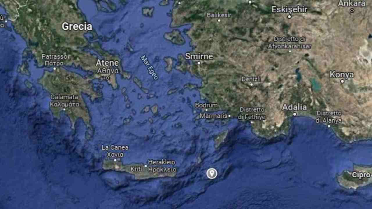 terremoto mediterraneo, avvertito anche in sicilia