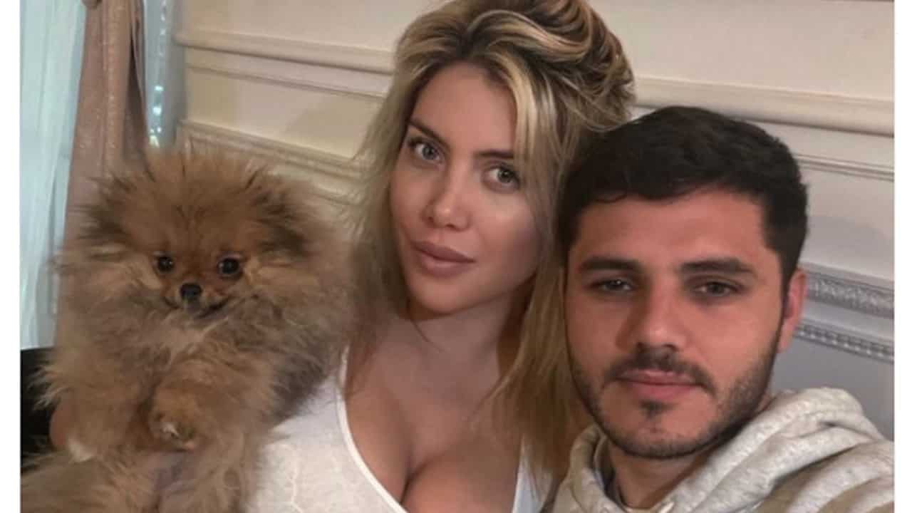 Wanda Nara a sinistra e Mauro Icardi sulla destra (fonte: Instagram)