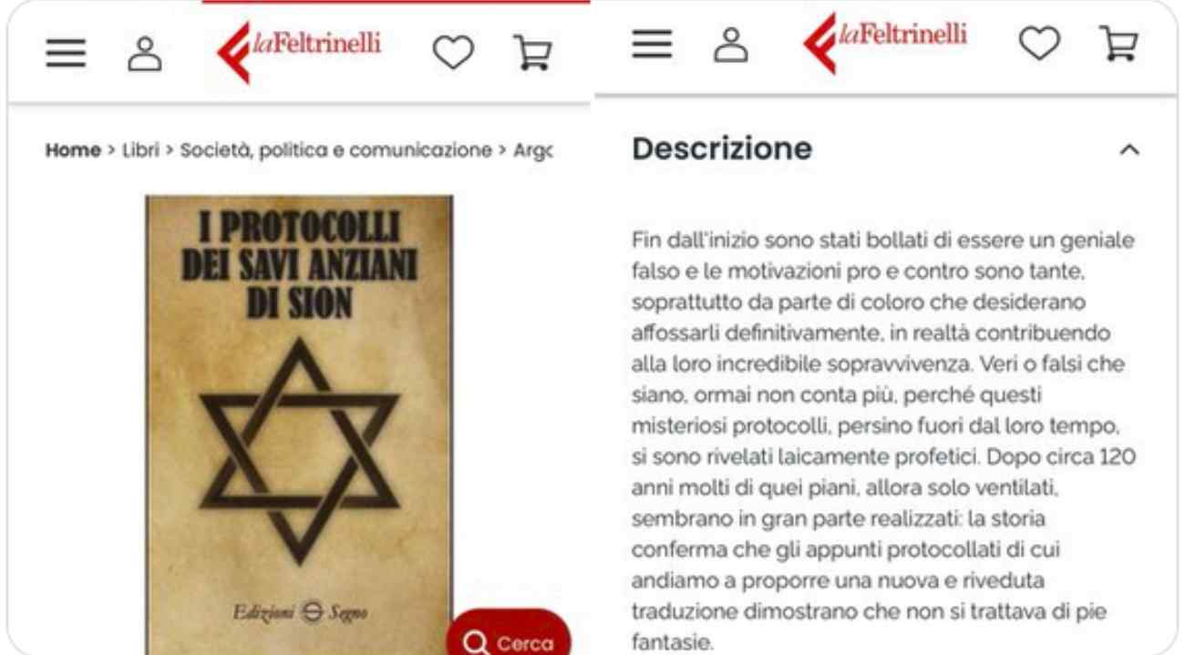 Feltrinelli antisemita