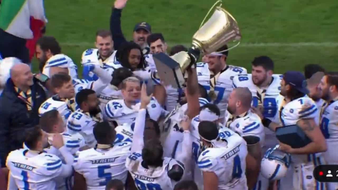 Squadra nazionale italiana di football americano (screen profilo ufficiale Instagram FIDAF )