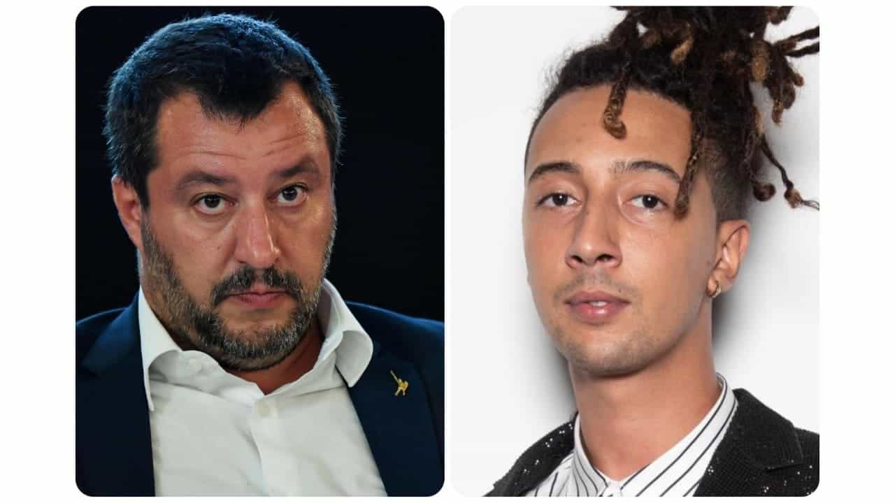 Salvini (a sinistra) e Ghali (a destra) (fonte: gettyimages)