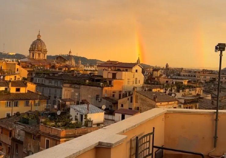 Il panorama da casa di Mara Venier