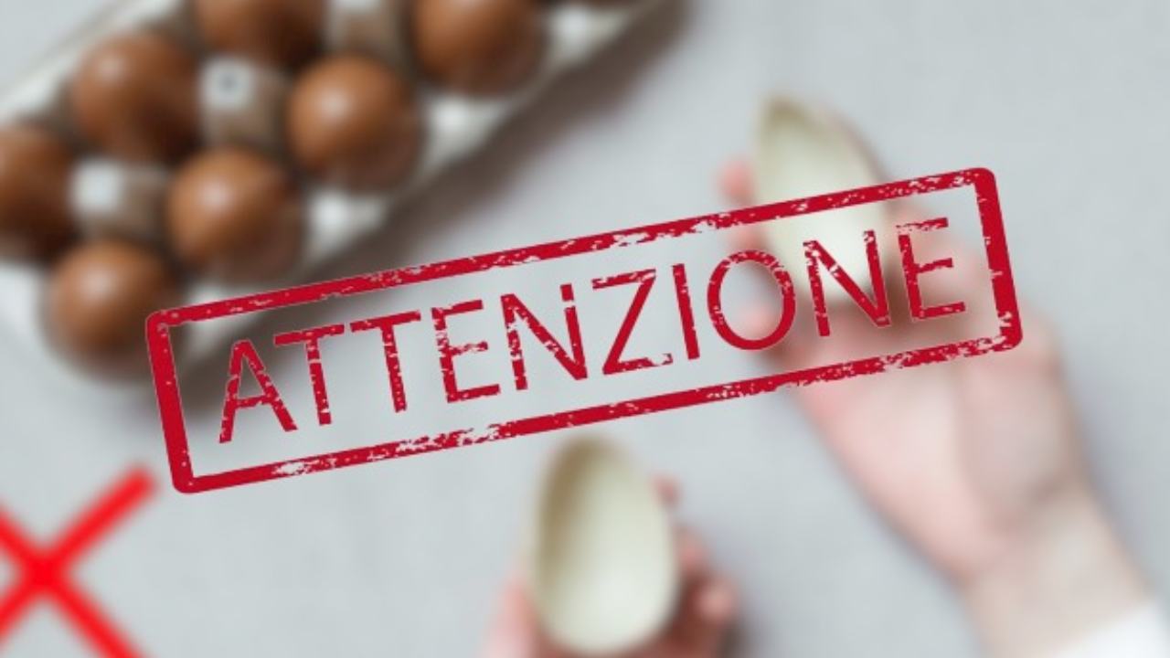 Uova di cioccolato contaminate