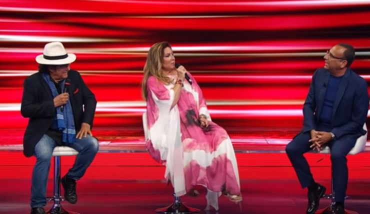 Al Bano e Romina Power con Carlo Conti