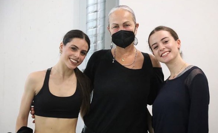 Alessandra Celentano con Carola e Serena