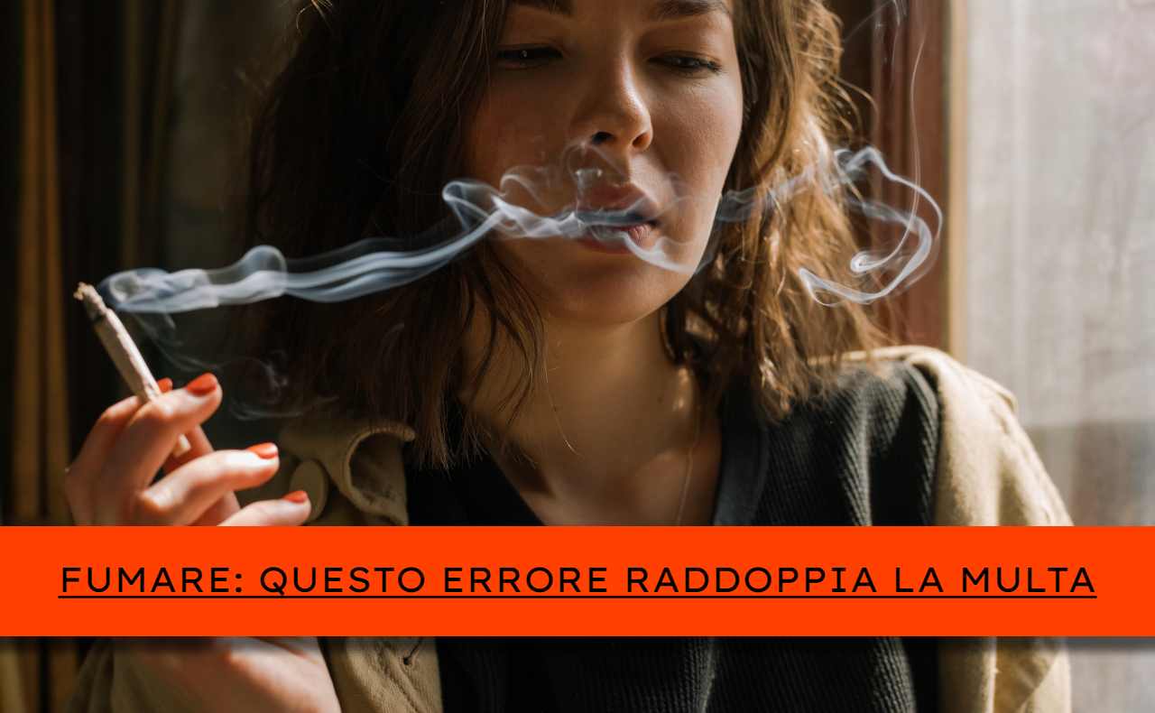 Fumare: multa raddoppiata