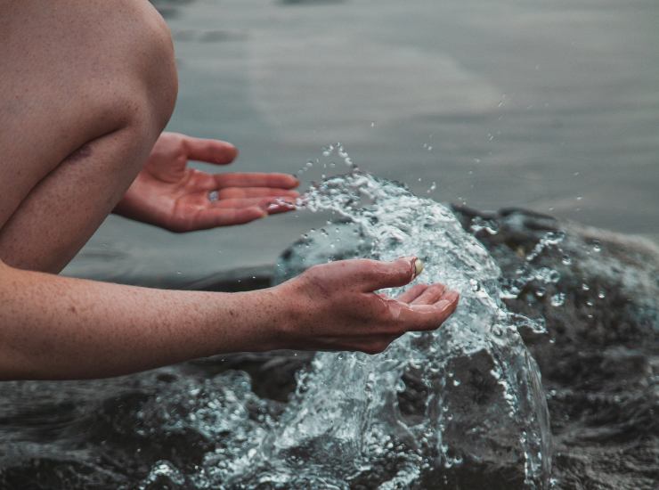 Bagnare la puntura di medusa con acqua