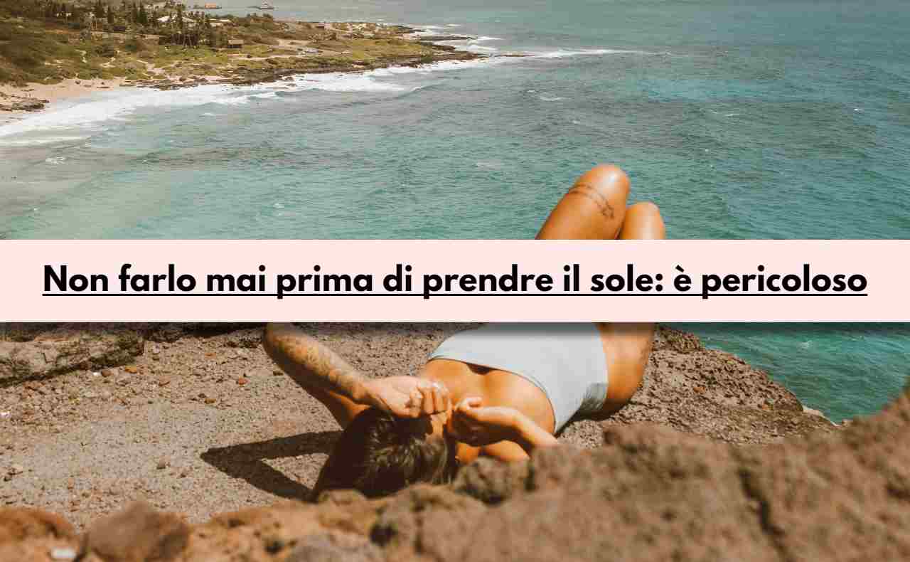 Prendere il sole: attenzione