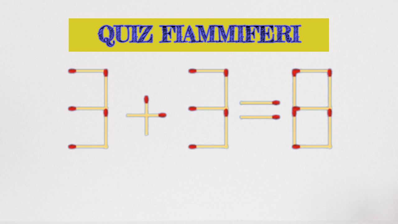 Quiz Fiammiferi 