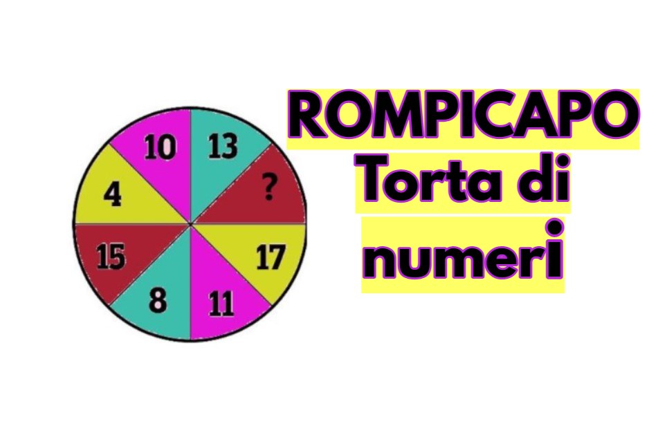 Rompicapo torta numeri