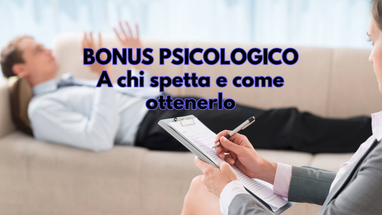 Seduta dallo psicologo - Bonus psicologico