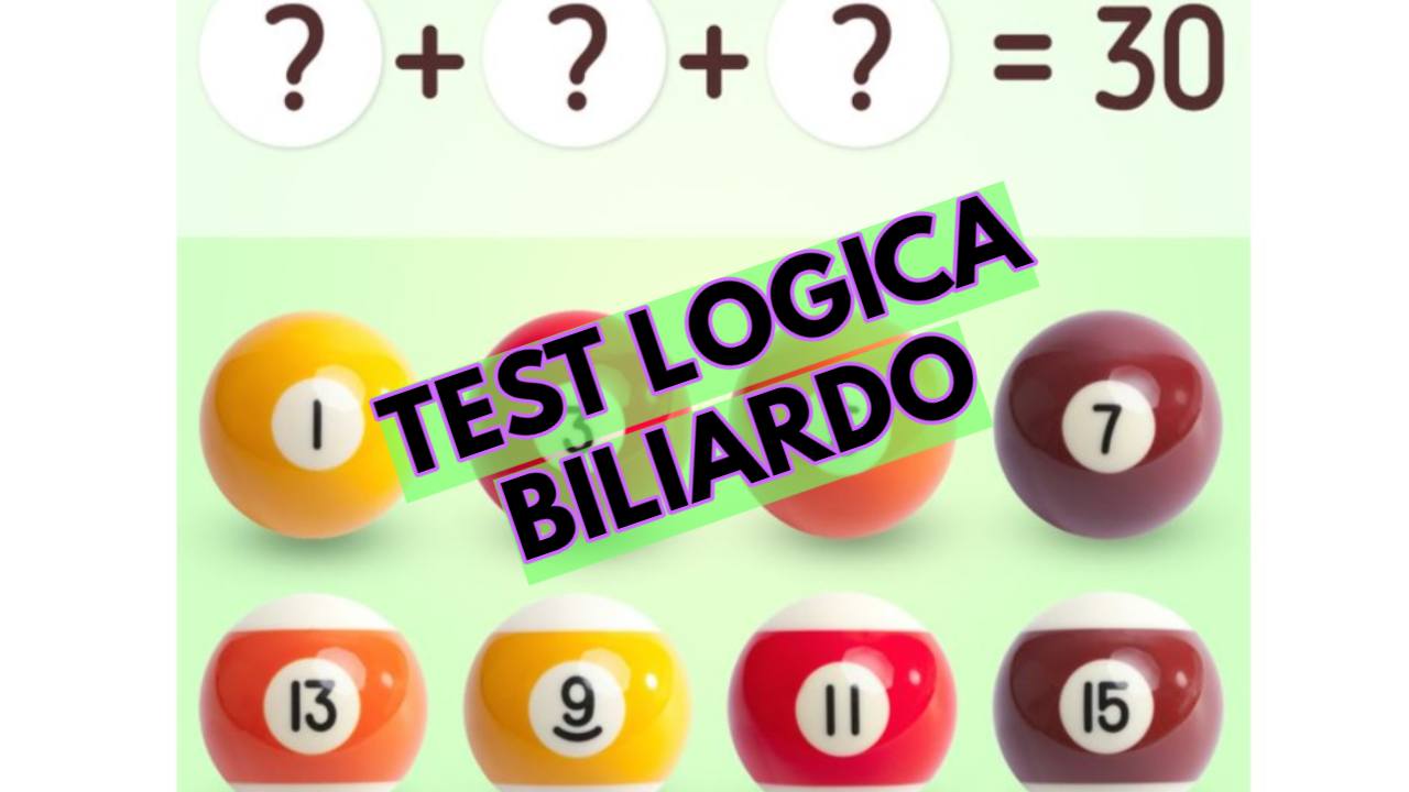 Test logica biliardo
