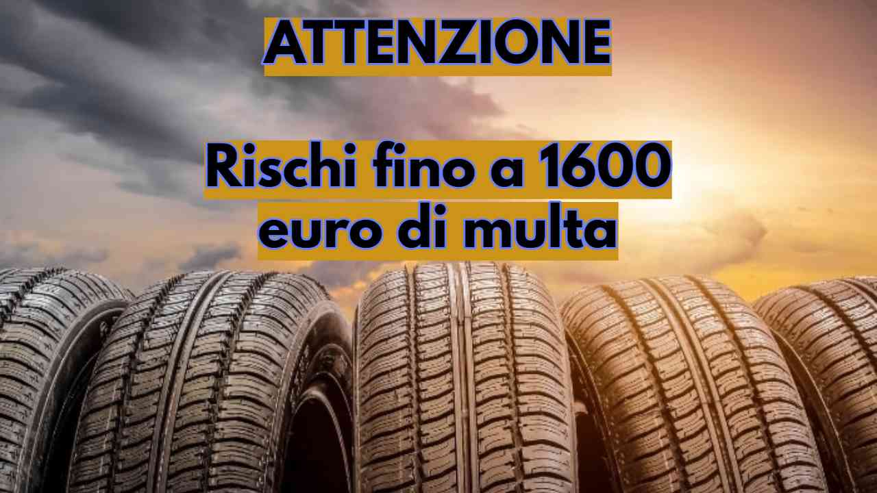 Gomme - Multe fino a 1600 euro